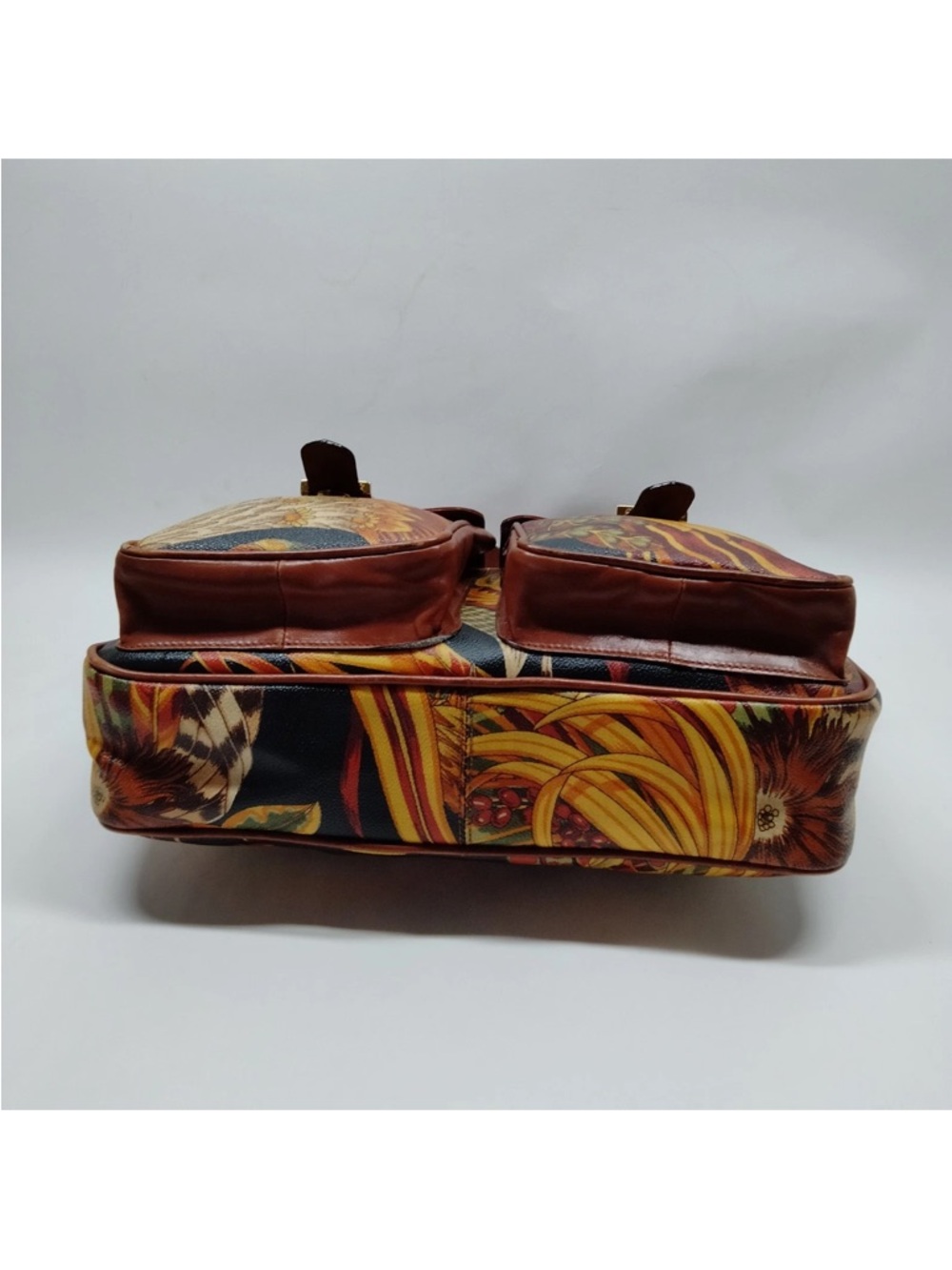 Salvatore Ferragamo Jungle Print Shoulder Bag Multicolor - Picture 5 of 10